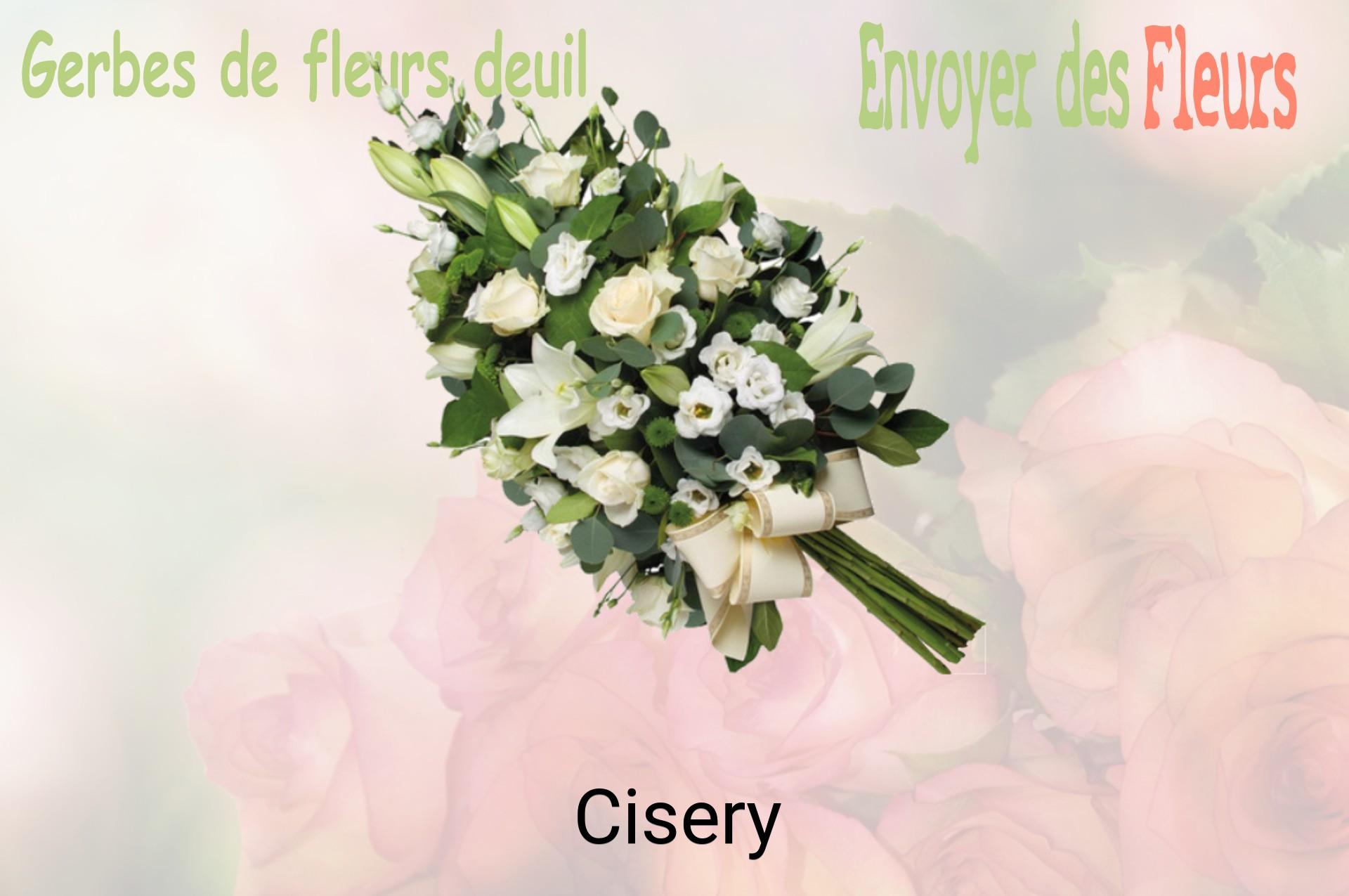 Gerbe de fleurs de deuil livrée à Cisery